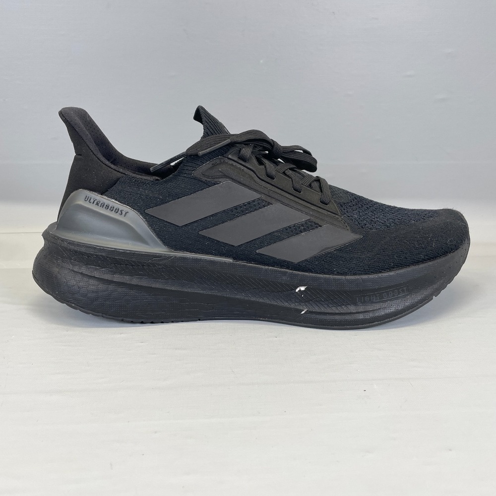 Adidas Ultraboost 5X Running Shoes Mens Size 10 Triple Black Mesh Sneakers